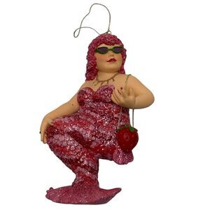December‎ Diamonds Strawberry Daiquiri Mermaid Christmas Tree Ornament Retired